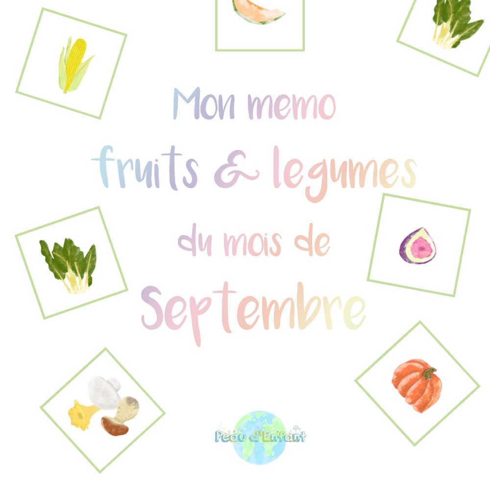 Kit Gratuit – Mon mémo fruits et légumes du mois de Septembre