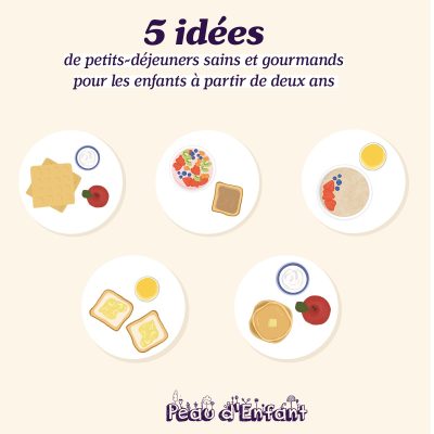 5 idées de petit-déjeuners sains et gourmands pour les enfants à partir de deux ans